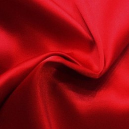 Ткань атлас стрейч тонкий красный (метр )