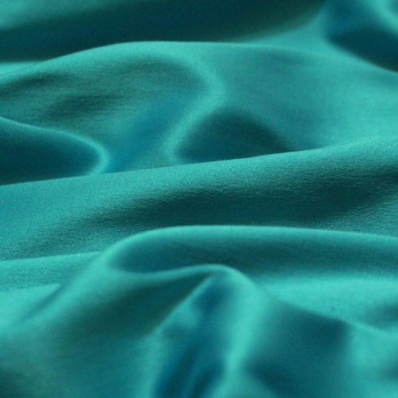 Ткань атлас коттон голубая бирюза (метр )