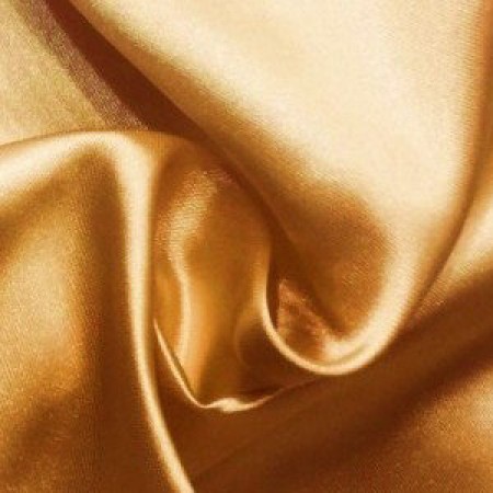 Ткань атлас стрейч плотный золото (метр )