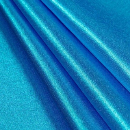 Ткань креп-сатин голубая бирюза (метр )