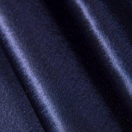 Ткань креп-сатин темно-синий (метр )