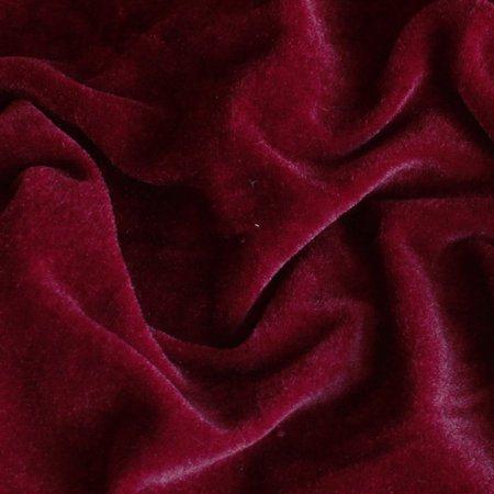 Ткань велюр стрейчевый бордовый (метр )