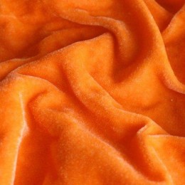 Ткань велюр стрейчевый оранжевый (метр )
