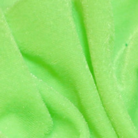Ткань велюр стрейчевый ярко-салатовый (метр )