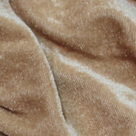 Ткань велюр стрейчевый темно-бежевый (метр )