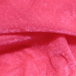Ткань велюр стрейчевый розовый неон (метр )