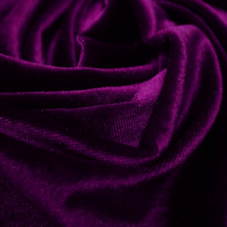 Ткань бархат стрейч фиолетовый (метр )