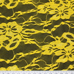 Ткань гипюр стрейчевый желтый (метр )