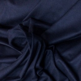 Ткань замша стрейч темно-синий (метр )