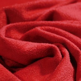 Ткань замша стрейч красный (метр )