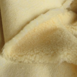 Мех искусственный овчина желтый (шерсть50%) (метр )