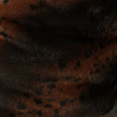 Мех искусственный норка полоса леопард (метр )
