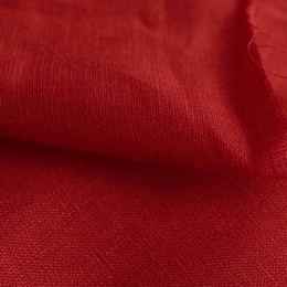 Ткань лен белорусский рубашечный красный (метр )