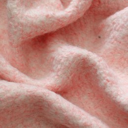 Ткань пальтовая букле светло-розовая (Турция)  (метр )