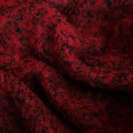 Ткань пальтовая букле темно-красная(Турция)  (метр )