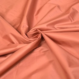 Ткань плащевка лаке пастельно-оранжевая (метр )