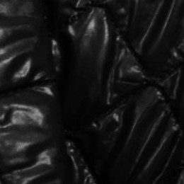 Ткань плащевка стеганная на синтепоне черная (ромб 3.5см) (метр )