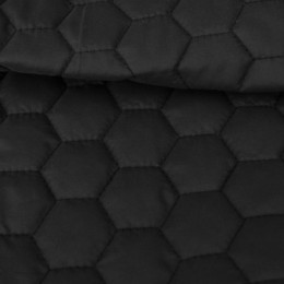 Ткань плащевка стеганная на синтепоне черная (метр )