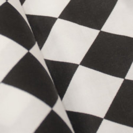 Ткань сатин хлопок принт шахматка 66117 (метр )