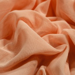 Ткань сетка стрейч персиковая (метр )