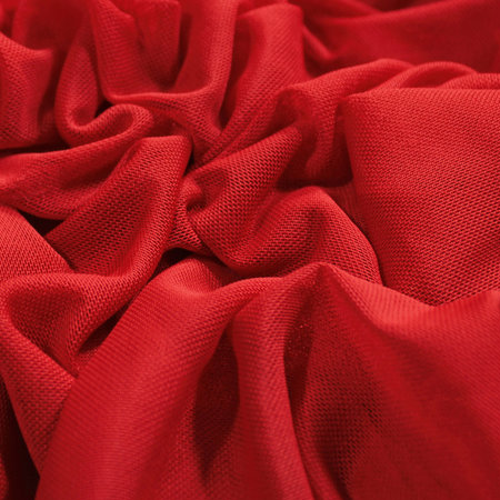 Ткань сетка стрейч красная (метр )