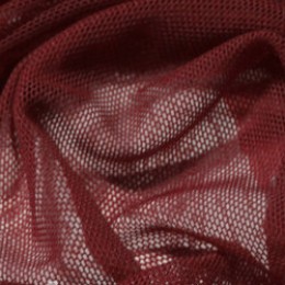 Ткань сетка стрейч бордовая (метр )