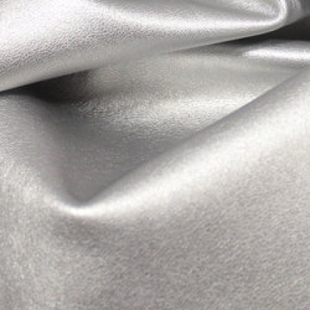 Ткань исскуственная стрейч кожа серебро 5890 (метр )
