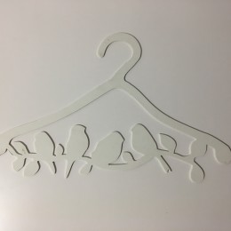 Плечики вешалки для одежды с логотипом пластик 3мм (Штука)