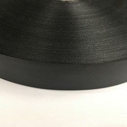 Лента для печати на термопритере сатен (атлас) 25мм черная (400 метров)