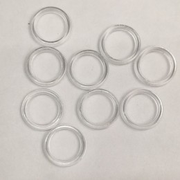 Кольцо пластик 9мм прозрачный (1000 штук)