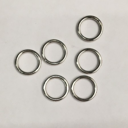 Кольцо металл литое 10мм никель (1000 штук)