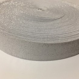 Резинка 30мм серебро белый (25 метров)