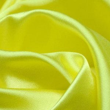 Ткань атласная однотонная лимон (метр )