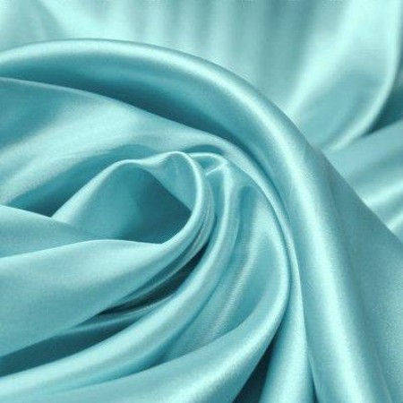 Ткань атласная однотонная голубая мята (метр )