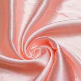Ткань атлас стрейч тонкий бледный персик (метр )