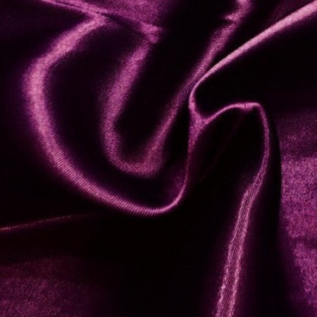 Ткань атлас стрейч плотный фиолет (метр )