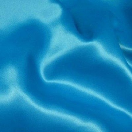 Ткань атлас стрейч плотный голубая бирюза (метр )