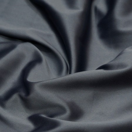 Ткань атлас королевский стрейч темно-серый (метр )