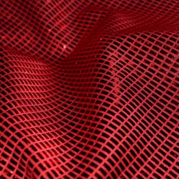 Ткань бифлекс голограмма соты красный (метр )