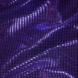 Ткань бифлекс голограмма соты фиолет (метр )