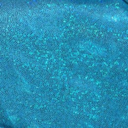 Ткань бифлекс голограмма точка голубая бирюза (метр )