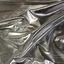 Ткань бифлекс диско серебро (метр )