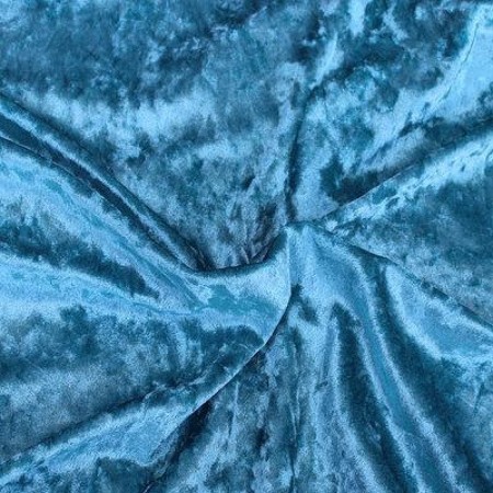 Ткань бархат мрамор голубой (метр )