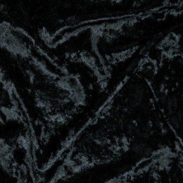 Ткань бархат мрамор черный (метр )