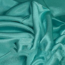 Ткань креп-сатин голубая мята (метр )