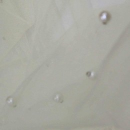 Ткань сетка с бусинами молоко (метр )