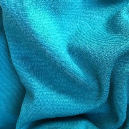 Ткань трикотаж французский голубая бирюза (метр )