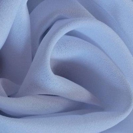 Ткань креп-шифон бледно голубой (метр )