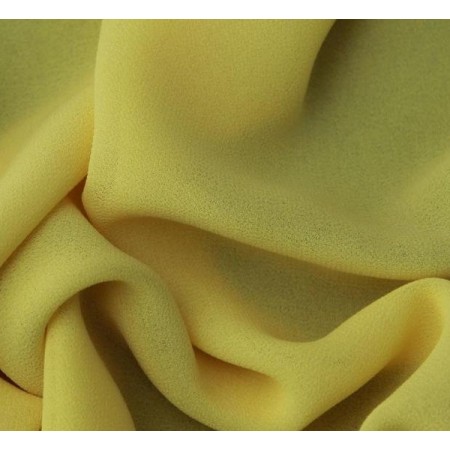 Ткань креп-шифон бледно желтый (метр )
