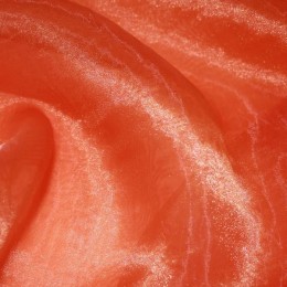 Ткань органза однотонный оранж (метр )
